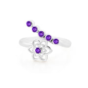 Amethyst Gemstone Solid 925 Sterling Silver Ring