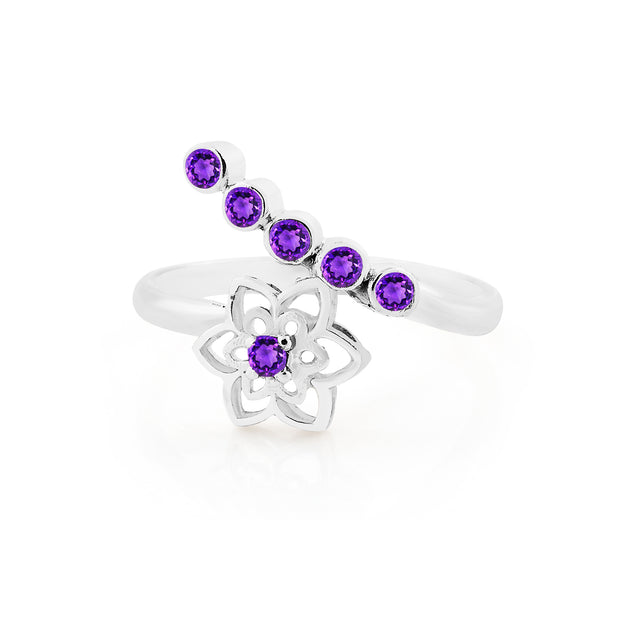 Amethyst Gemstone Solid 925 Sterling Silver Ring