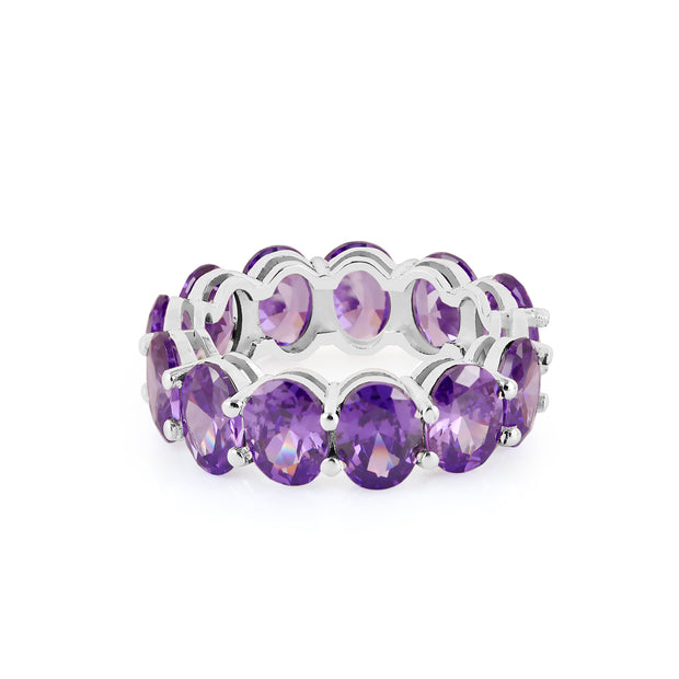 Amethyst Gemstone Solid 925 Sterling Silver Ring