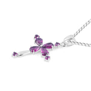 Amethyst Gemstone Solid 925 Sterling Silver Pendant