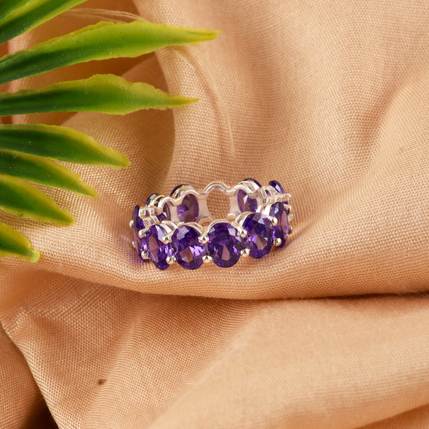 Amethyst Gemstone Solid 925 Sterling Silver Ring