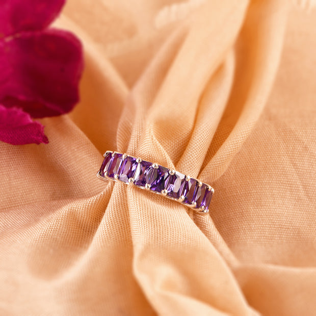 Amethyst Gemstone Solid 925 Sterling Silver Ring