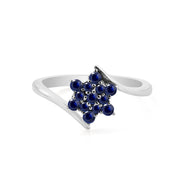 Blue Sapphire Gemstone Solid 925 Sterling Silver Ring