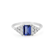 Blue Sapphire Gemstone Solid 925 Sterling Silver Ring