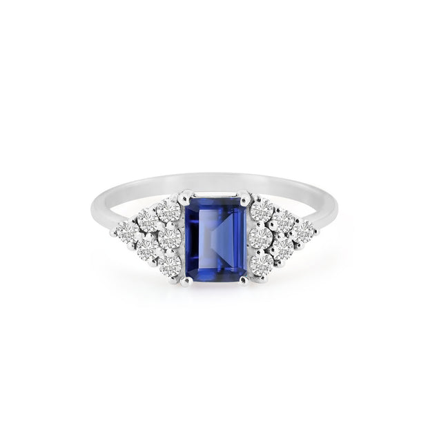 Blue Sapphire Gemstone Solid 925 Sterling Silver Ring