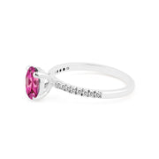 Pink Tourmaline Gemstone Solid 925 Sterling Silver Ring