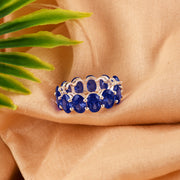 Blue Sapphire Gemstone Solid 925 Sterling Silver Ring