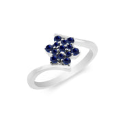 Blue Sapphire Gemstone Solid 925 Sterling Silver Ring