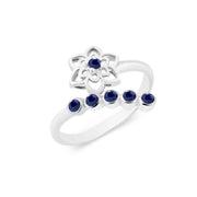 Blue Sapphire Gemstone Solid 925 Sterling Silver Ring