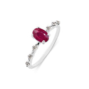 Ruby Gemstone Solid 925 Sterling Silver Ring