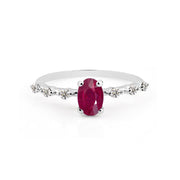 Ruby Gemstone Solid 925 Sterling Silver Ring