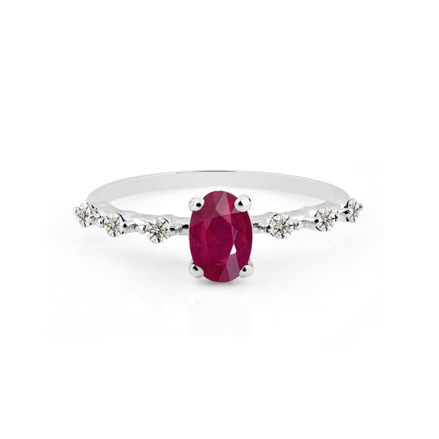 Ruby Gemstone Solid 925 Sterling Silver Ring