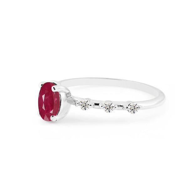 Ruby Gemstone Solid 925 Sterling Silver Ring