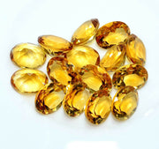 Natural Citrine 9x7 MM Oval Cut Loose Gemstone