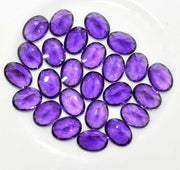 Natural Amethyst 7x5 MM Oval Cut Loose Gemstone