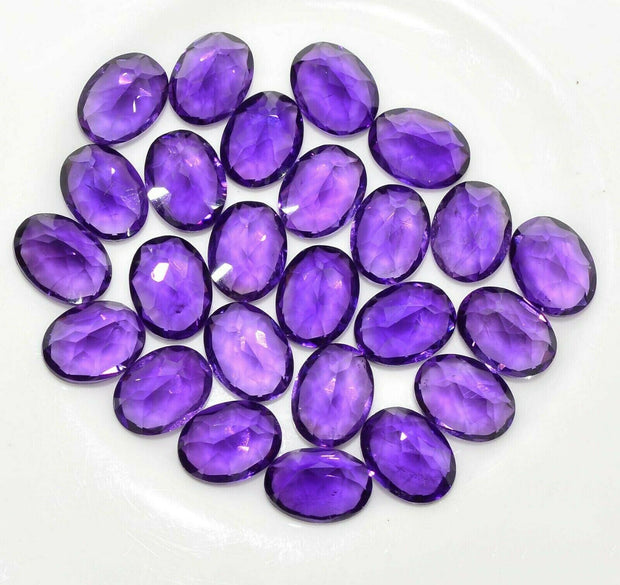 Natural Amethyst 7x5 MM Oval Cut Loose Gemstone