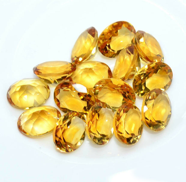 Natural Citrine 9x7 MM Oval Cut Loose Gemstone