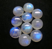 Natural Moonstone 9 MM Round Cabochon Loose Gemstone
