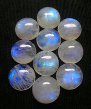 Natural Moonstone 9 MM Round Cabochon Loose Gemstone