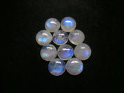 Natural Moonstone 8 MM Round Cabochon Loose Gemstone