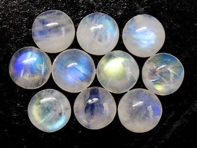 Natural Moonstone 8 MM Round Cabochon Loose Gemstone