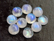 Natural Moonstone 8 MM Round Cabochon Loose Gemstone