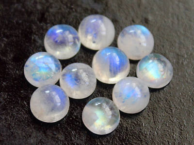 Natural Moonstone 8 MM Round Cabochon Loose Gemstone