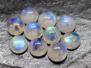 Natural Moonstone 8 MM Round Cabochon Loose Gemstone