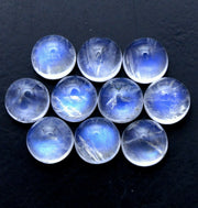 Natural Moonstone 8 MM Round Cabochon Loose Gemstone