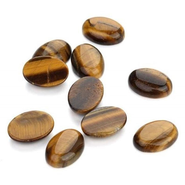Natural Tiger's Eye 16x12 MM Oval Cabochon Loose Gemstone