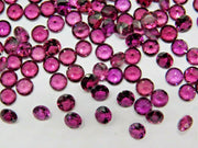 Natural Rhodonite Garnet 1.75 MM Round Diamond Cut Loose Gemstone