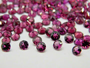 Natural Rhodonite Garnet 1.75 MM Round Diamond Cut Loose Gemstone