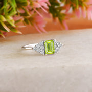 Peridot Gemstone Solid 925 Sterling Silver Ring