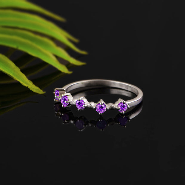 Amethyst Gemstone Solid 925 Sterling Silver Ring