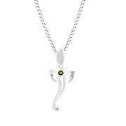 Peridot Gemstone Solid 925 Sterling Silver Pendant