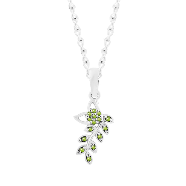 Peridot Gemstone Solid 925 Sterling Silver Pendant