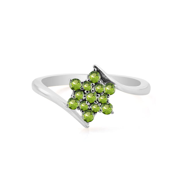 Peridot Gemstone Solid 925 Sterling Silver Ring