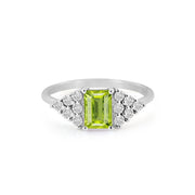 Peridot Gemstone Solid 925 Sterling Silver Ring