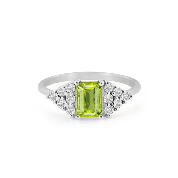 Peridot Gemstone Solid 925 Sterling Silver Ring