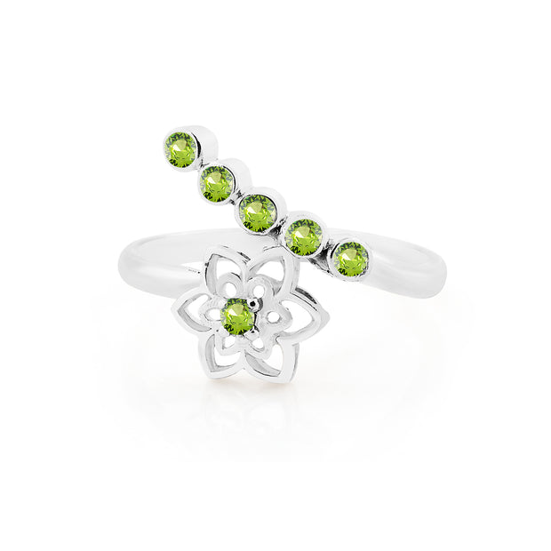 Peridot Gemstone Solid 925 Sterling Silver Ring