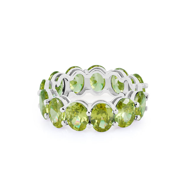 Peridot Gemstone Solid 925 Sterling Silver Ring