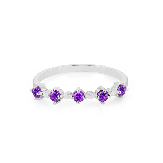 Amethyst Gemstone Solid 925 Sterling Silver Ring