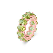 Peridot Gemstone Solid 14k Rose Gold Ring