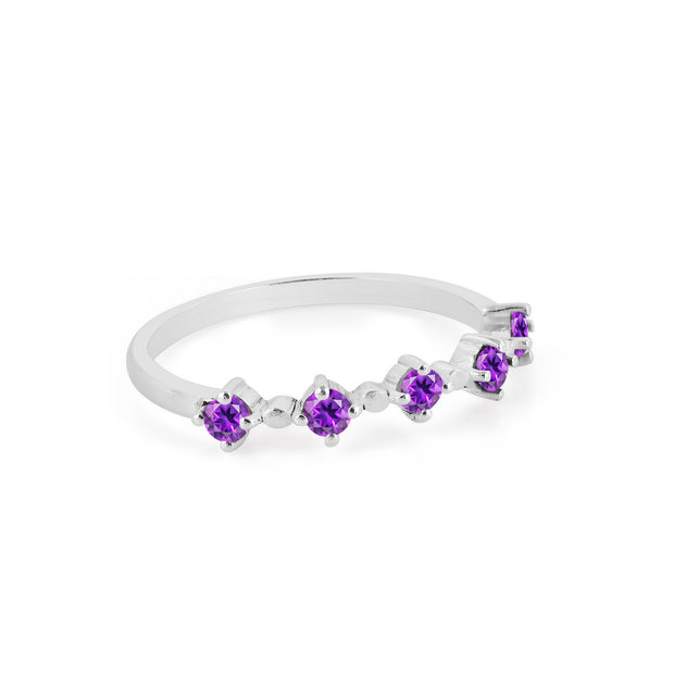 Amethyst Gemstone Solid 925 Sterling Silver Ring