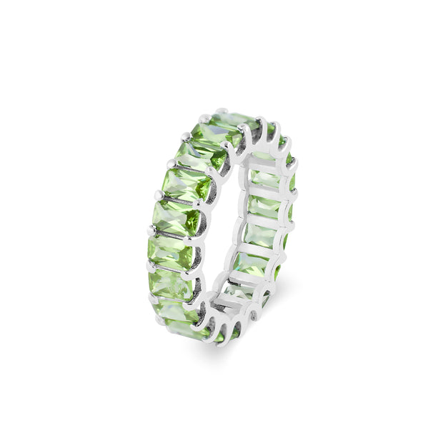 Peridot Gemstone Solid 925 Sterling Silver Ring