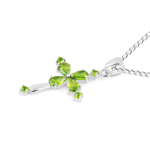 Peridot Gemstone Solid 925 Sterling Silver Pendant