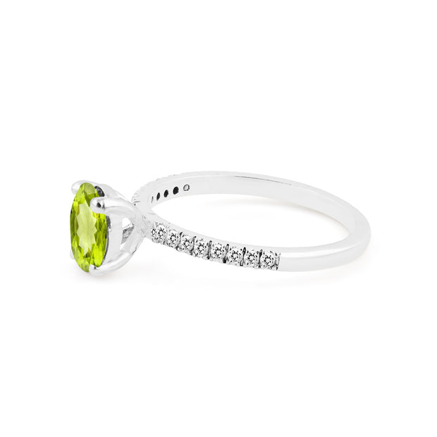 Peridot Gemstone Solid 925 Sterling Silver Ring