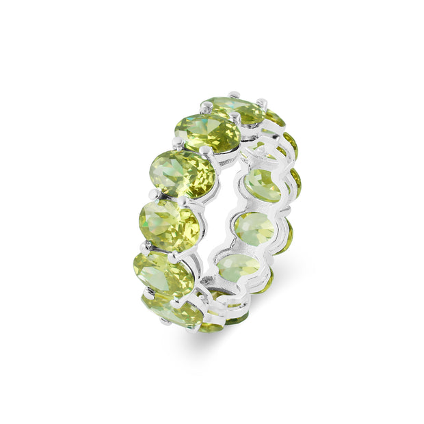 Peridot Gemstone Solid 925 Sterling Silver Ring