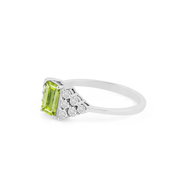 Peridot Gemstone Solid 925 Sterling Silver Ring
