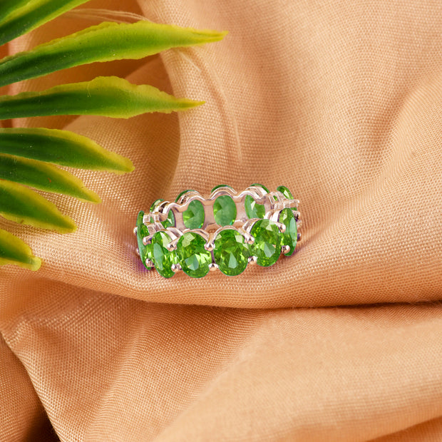 Peridot Gemstone Solid 925 Sterling Silver Ring